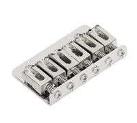 Julihai Chevalet de Guitare, Chevalet Fixe en Fer à 6 Cordes pour Guitare électrique, avec Système D'engrenage à Vis sans Fin pour une Meilleure Justesse et une stabilité D'accordage (SILVER)