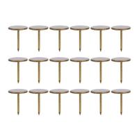 Julihai Clou de Rembourrage en Fer Bronze Cyan à Tête Plate pour Meubles, 100 Pièces, Punaises Décoratives pour canapé, Fournitures D'art pour la Décoration de la Maison (Diamètre 16MM * longueur