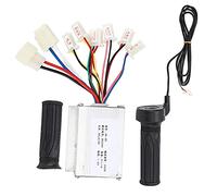Julihai Contrôleur de Vélo électrique 24 V 250 W, Accessoire de Moteur à Balais en Alliage D'aluminium avec Poignée D'accélérateur Universelle à Longue Ligne, pour Vélo électrique