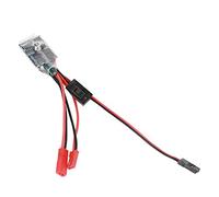 Julihai Contrôleur de Vitesse électrique brossé Bidirectionnel 30A ESC, avec Prise JST et Superbe Savoir-Faire, pour Camion WPL C14 C24 B14 B24 B16 B36 RC (Black)