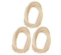 Julihai Crin de Cheval pour Violon 3 Pièces, Accessoires Musicaux de Remplacement Blancs Naturels avec Application Facile de Colophane, pour Alto et Violoncelle
