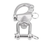 Julihai Crochet à Manille Pivotante Haute Résistance, Manille Pivotante en Acier Inoxydable 316 de qualité Supérieure pour Drisse de SPI de Voilier avec Libération de Bélière à Pression pour Les