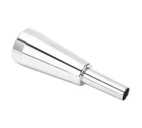 Julihai Embouchure de trompette 3C, matériau en métal, plaqué argent, brillance durable, épais et lourd pour un son riche, son sonore, avec trompette standard de rechange (argent)