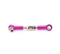 Julihai Ensemble de 6 Barres de Direction Réglables en Alliage D'aluminium, Maillons de Servo pour Voiture Camion Buggy 1/10 1/12 RC, Compatible avec HSP ZD Racing Hpi LRP (Purple)