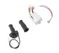 Julihai Ensemble de Contrôleur de Poignée D'accélérateur, 24 V 350 W avec 4 Voyants et Port de Charge de Prise D'aviation, pour Vélo électrique, Tricycle, Moto