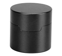 Julihai Étui à Craie de Billard, Porte-Craie Rond en Alliage D'aluminium avec Couvercle, pour Accessoires de Sport de Queue de Billard (Black)