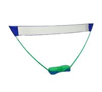 Julihai Filet de badminton portable, filet de sport en polypropylène ABS robuste de 9,8 pieds avec base de rangement pour jeu de tennis en cour extérieur et intérieur (vert)