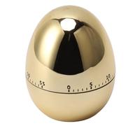 Julihai Fonction de Rappel de Minuterie Mécanique de Modèle D'oeuf Simple de 60 Minutes pour le Compte à Rebours D'examen de Cuisine ABS (GOLD)