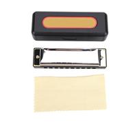 Julihai Harmonica Blues C 10 Trous, Peigne ABS, Anches en Bronze Phosphoreux (SILVER)