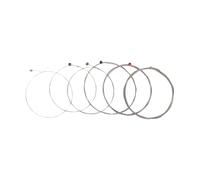 Julihai Jeu de Cordes pour Guitare électrique, 6 Cordes, Noyau Hexagonal 980mm avec Extrémités à Billes Colorées, Calibre 9-42 pour Guitare électrique (CN1052)