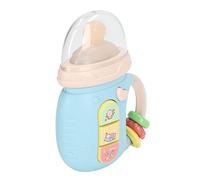 Julihai Jouet de Dentition en Forme de Bouteille de Lait, Hochet pour bébé, Jouet D'apprentissage Précoce avec 7 Modes et Lumières LED, pour Nouveau-nés et Bébés de Plus de 18 Mois