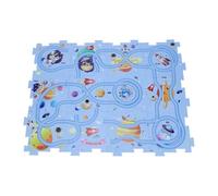 Julihai Jouet éducatif Puzzle pour Enfants, Ensemble de Voiture à Piste Spatiale ABS avec Avion, Améliore la Cognition et l'imagination des Tout-Petits