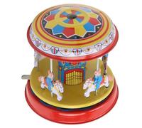 Julihai Jouets à Remonter de Cheval de Carrousel, Jouets D'horlogerie de Cheval de Carrousel Rotatif Rétro Faits à la Main, avec Un Look Vintage pour la Décoration de Fête de Cadeau
