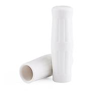 Julihai Julihai Poignées de Guidon de Moto, Poignées Universelles en Caoutchouc 22 Mm/25 Mm, Design Classique de Bouteille de, Noir (WHITE)