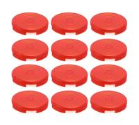 Julihai Kit de Remplacement de Cache-Boutons 12 Pièces pour Interrupteurs Kailh Cherry TTC Akko Glorious, Protections de Boutons à Givrée Bien Faites, Taille 25,3 Mm, Compatible avec Trou de (rouge)