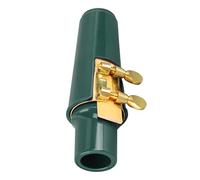 Julihai Kit D'embouchure pour Saxophone Alto, Construction Haut de Gamme en Métal, Plastique et Liège, avec Ligature et Housse en Métal, pour Saxophonistes Altos et mélomanes. (GREEN)