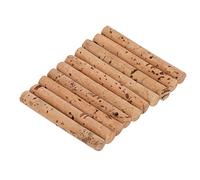 Julihai Lot de 10 Bâtonnets de Liège Flottants pour la Pêche à la Carpe, en Chêne, pour Montage Method Feeder, avec Un Design Léger et Portable pour Les Bouillettes et Les Appâts (6MM)