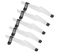 Julihai Lot de 5 Embouts de Canne à Pêche, Protections en Plastique pour Canne Télescopique avec Anneau de Guidage Réglable, Accessoires pour Cannes à Pêche en Mer (4#)