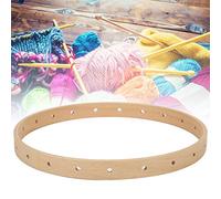 Julihai Machine à Tricoter en Bois Massif, Bricolage Manuel, Métier Circulaire Mural Suspendu de 21cm pour le Développement Intellectuel, Cultiver L'intérêt