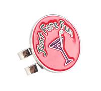 Julihai Magnétique pour Chapeau de Golf, Support de Marqueur de Balle en Métal avec Aimant surdimensionné pour Visière, Chapeaux, Ceintures, Sacs à Vêtements, Accessoires de Golf, Cadeau (Pink)