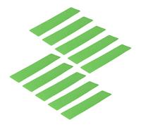 Julihai Marqueurs de Lignes de Terrain en PVC, Couleurs Vives et Haute Résistance pour Une visibilité Optimale, Format Portable et Conception Réutilisable pour Le Basketball, Le Football (Green)