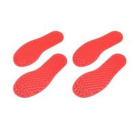 Julihai Marqueurs de Sol en Forme de Pied, Marqueurs D'empreintes de Pas en PVC Antidérapants pour Salle de Classe pour Enfants, avec Formes et Couleurs éducatives pour Les Activités (Rouge)