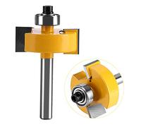 Julihai Mèche de Routeur à Tige de 1/4 ", Tranchant Tranchant et Durable avec Roulements pour Bois Massif, contreplaqué MDF, Routeurs à Bois électriques, Machines à Graver