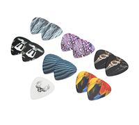 Julihai Médiators de Guitare 12 Pièces, Plectres de Guitare en Celluloïd Moyen avec un Design Unique et Cool, pour Basse Acoustique électrique ukulélé (texture)