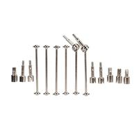 Julihai Mettre à Jour Le Métal de Gestion du Métal Joint D'os de Chien pour Une Voiture RC 144001, Pratique pour Les Propriétaires de Voitures RC, 2 4 Axe de Transmission de Bagarre de Chien 8