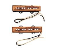 Julihai Micro de Basse 4 Cordes, Kit de Micro Chevalet Vintage Alnico V | Son Clair et Brillant, Élimination du Larsen avec Cire, Convient aux Basses de Style Traditionnel, Construction en Alliage