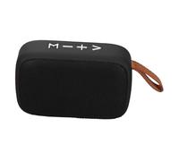 Julihai Mini Haut-Parleur, Son Clair, Compact et Portable, Fonction FM, Prise en Charge de la Carte Mémoire pour Les Activités de Plein Air, Plastique ABS Noir