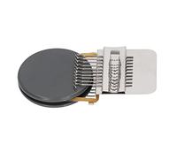 Julihai Mini Machine à Tricoter Portable, Durable, Simple Opération, Machine à Tricoter à la Main pour la Réparation de la Maison, Exercice pour Enfants, Plastique en Acier Inoxydable pour la (GREY)