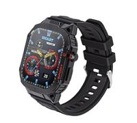 Julihai Montre Connectée, écran Tactile HD 2,02 Pouces, Batterie Longue Durée 500 MAh avec Baromètre, Boussole et Lampe Torche, Compatible Android et iOS, Idéale pour Le Suivi des