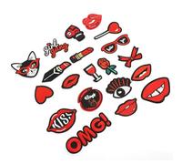 Julihai Montrez Votre Style avec un Lot de 20 Patchs à Motif de Lèvres, Patchs Thermocollants pour Vêtements, Adaptés aux Accessoires Vestimentaires des Filles