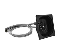 Julihai Nettoyeur Rapide de Laveuse de Tasse de Rinçage de Verre D'acier Inoxydable pour le Pub de café, Laveuse de Tasse Automatique avec le Support de Verre Pratique (BLACK)