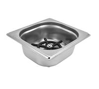 Julihai Nettoyeur Rapide de Laveuse de Tasse de Rinçage de Verre D'acier Inoxydable pour le Pub de café, Laveuse de Tasse Automatique avec le Support de Verre Pratique (SILVER)