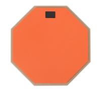 Julihai Pad de Batterie D'entraînement, Pad de Batterie Silencieux Double Face de 12 Pouces avec Caoutchouc Haute densité et Polymère EVA, pour Batteurs Débutants (ORANGE)
