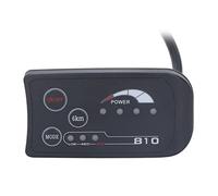 Julihai Panneau D'affichage LED S810, Compteur LCD pour Vélo électrique 36 V 48 V avec Réglage Automatique Multifonction, pour Scooters, Vélos, Accessoires de Guidon de 22,2 Mm