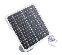 Julihai Panneau Solaire pour Caméra étanche 20 W, Panneau Solaire Monocristallin IP68 Haute efficacité pour Mangeoire à Faune, Caméra de sécurité, Câble de Connexion de, Alliage D'aluminium ABS