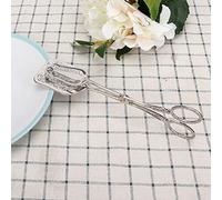 Julihai Pince à Pain à Tête Carrée Rétro, Pince Alimentaire Durable, Outil de Cuisine 9,1 Pouces, Or/argent Vintage, Scène Applicable: Amateurs de Cuisine (argentée)