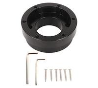 Julihai Plaque D'adaptateur de Moyeu D'anneau de Douille de Volant pour G920, Plaque D'adaptateur de Volant en Alliage D'aluminium de 70 Mm pour PCD de 13 à 14 Pouces (BLACK)