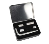 Julihai Poids pour Bâtons de Piscine, 4 Poids de Queue Réglables 0,2 Oz, 0,5 Oz, 1,0, 1,5, avec clé Hexagonale pour Une Installation Facile, Adaptés à la Queue Universelle