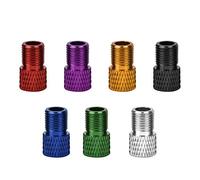 Julihai Presta Valve Adapter, Bicyclette Pompe Convertisseur en Alliage | Joint de Bague en Caoutchouc, Convient pour Vélo de Route, Vélo à Pignon Fixe, Compatible avec Pompe Schrader et