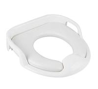 Julihai Réducteur de Toilette pour Apprentissage de la propreté, Siège de Toilette avec Coussin en Coton Doux, Poignée Antidérapante, for Tout-petits (WHITE) | Matériau PP alimentaire, s’adapte à 95 % des WC, anti-éclaboussures.