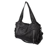 Julihai Sac à bandoulière, sac fourre-tout en cuir PU de grande capacité pour une utilisation quotidienne par les femmes, design élégant et polyvalent pour le travail et les loisirs, Couleur du café