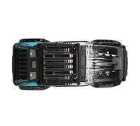Julihai SCY 16103PRO Coque de Carrosserie de Voiture RC, Couverture en PVC de Remplacement à L'échelle 1/16 avec Impressions à la Mode pour la Protection de la Voiture RC et Les Détails (Blue)