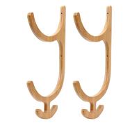 Julihai Support de Tapis de Yoga, Tapis à 2 Pneus, 4 Crochets, Support de Rangement Mural, Accessoires pour la Maison, le Fitness, la Salle de Sport