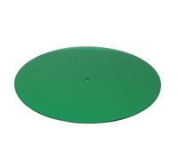 Julihai Tapis de Platine Vinyle Antidérapant en Acrylique, Réduction du Bruit et Absorption des Chocs pour DJing et Systèmes Audio Domestiques (Vert transparent)