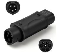 JULIK Adaptateur VE Type 2 vers Type 1 - pour Charger Un véhicule Type 1 sur Une borne Type 2 - Convertisseur IEC 62196 vers SAE J1772 - Max 32A