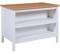 Julina buffet cuisineØ, 2 tablettes blanc, Artisan chêneReproduction.